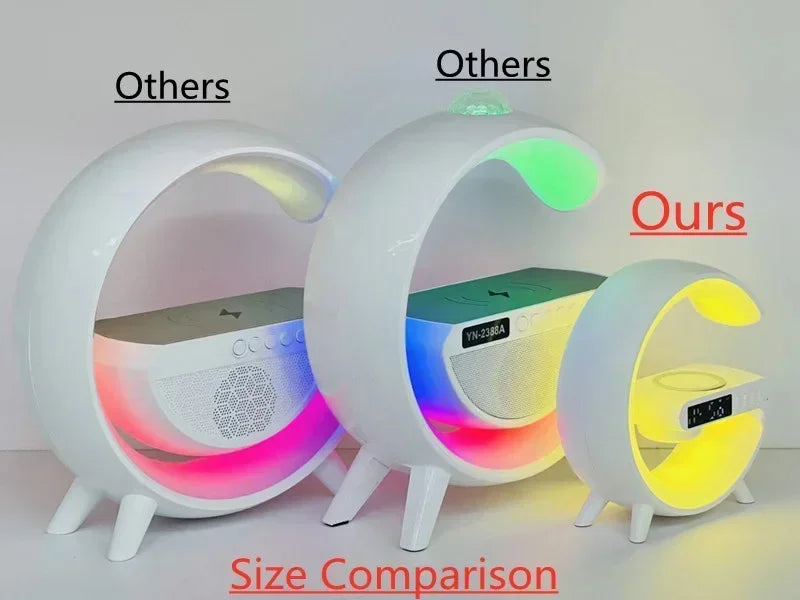 Mini All-in-One Wireless Charger – Light, Sound &amp; Power in One Touch