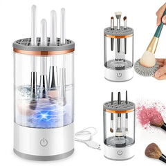 USB Electric Makeup Brush Cleaner – 3-in-1 Portable Beauty Tool