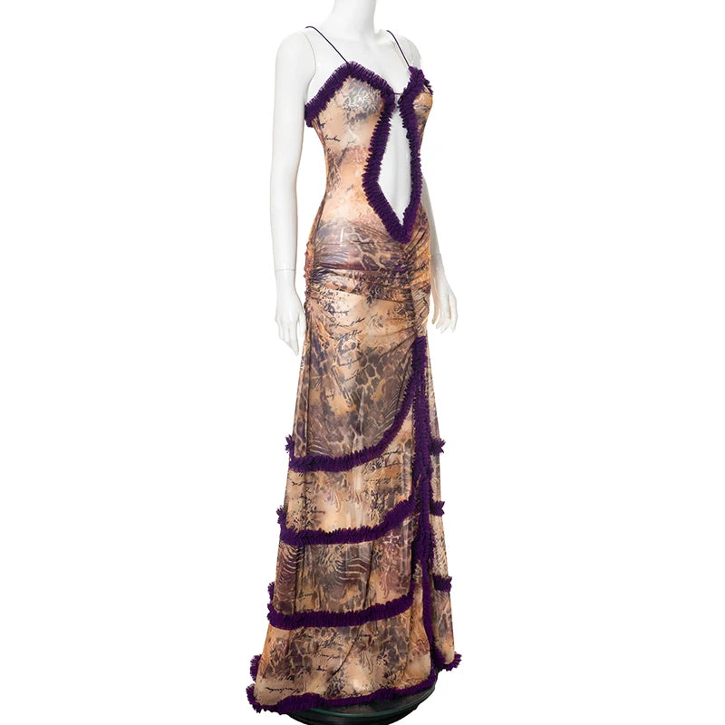 Cutenova Luxury Asymmetrical Gown – Where Grace Meets Edge