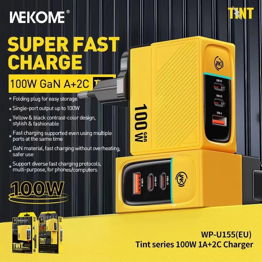WEKOME WP-U155 GaN 100W Fast Charger