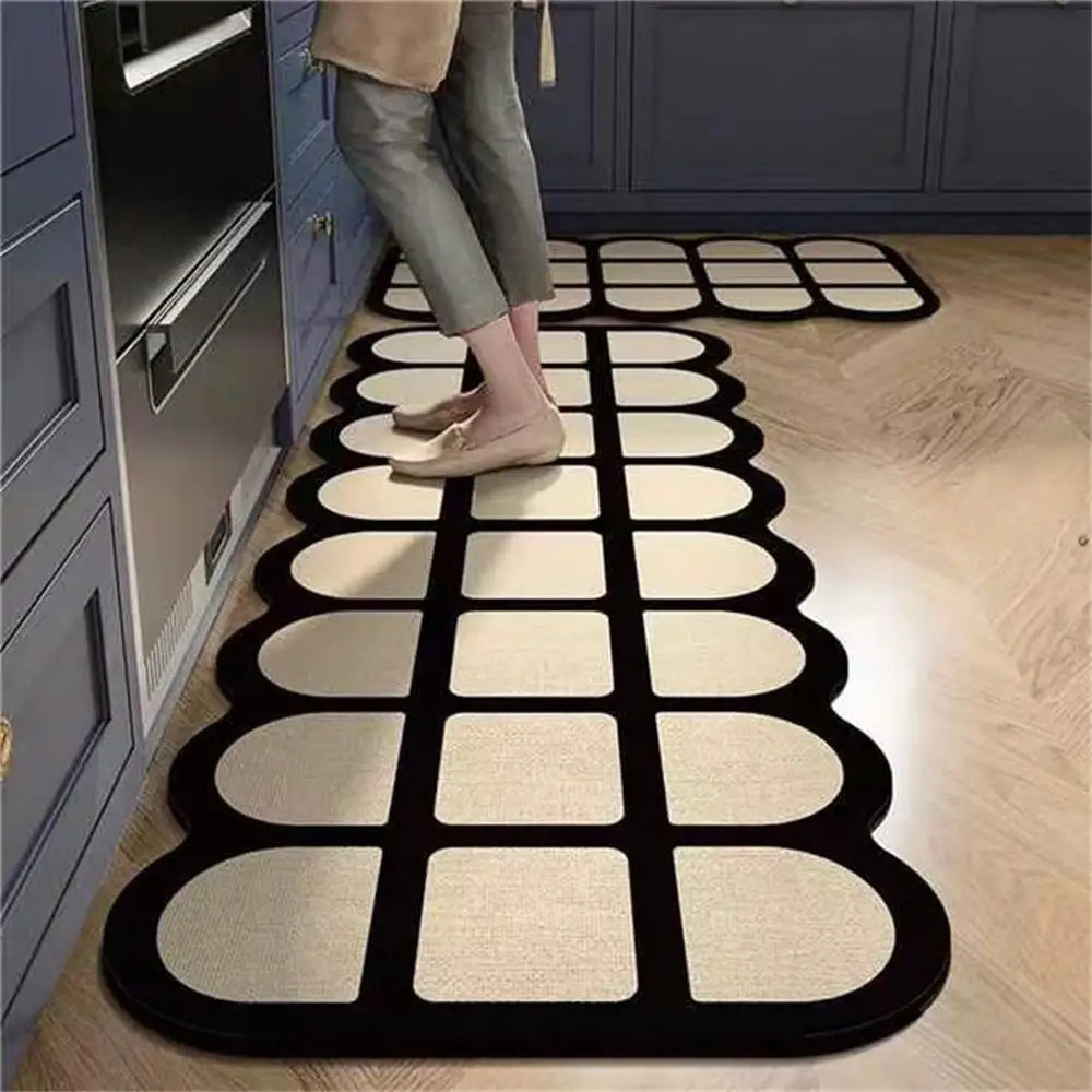 Soft Crystal Velvet Anti-Slip Carpet Mat