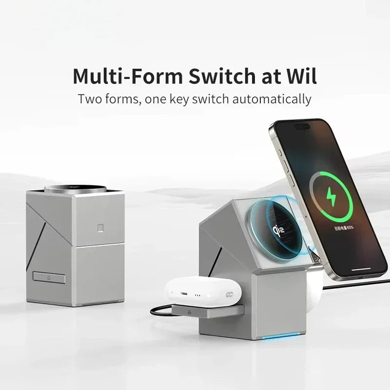 VBNM Qi2 3-in-1 Wireless Charger – Power That Moves With You