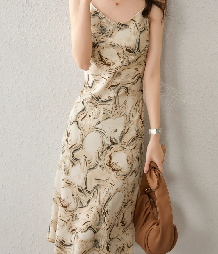 Sentubila Midi Backless Dress