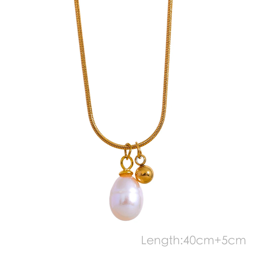 Trendy Freshwater Pearl Pendant Necklace