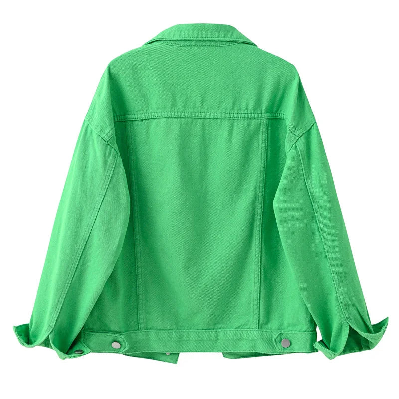 Sweet Cartoon Embroidered Zip-Up Hoodie