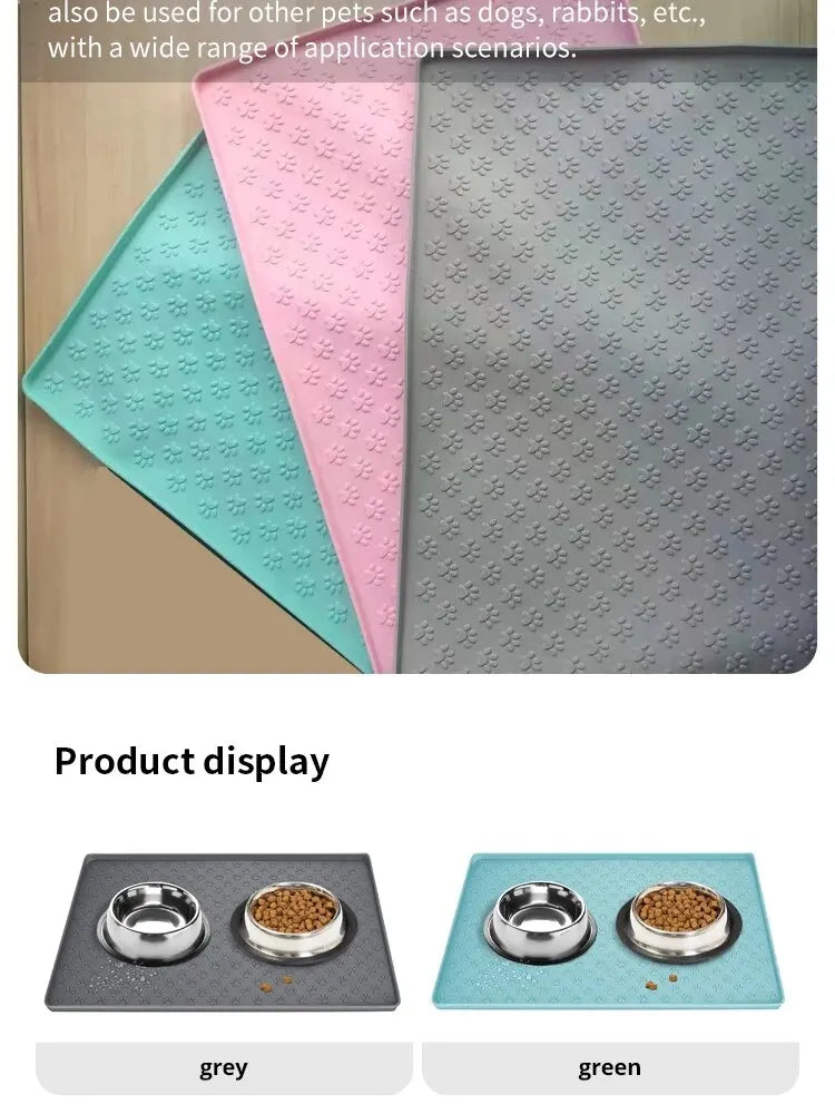 Silicone Pet Feeding Mat – Non-Slip, Waterproof, Easy-Clean