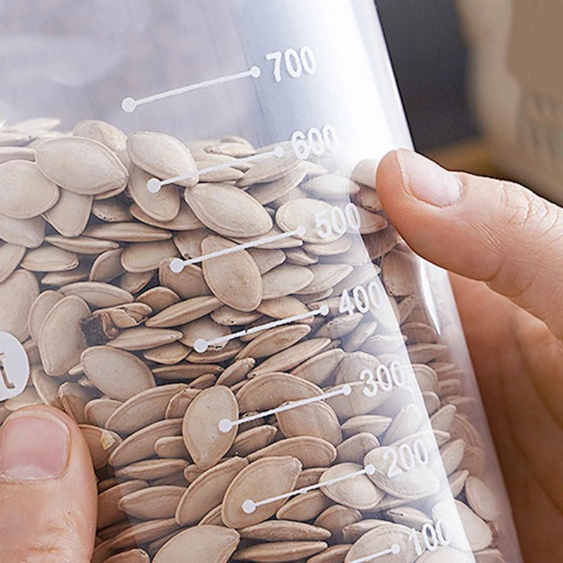 Transparent Sealed Storage Bottle