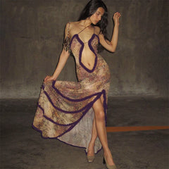 Cutenova Luxury Asymmetrical Gown – Where Grace Meets Edge
