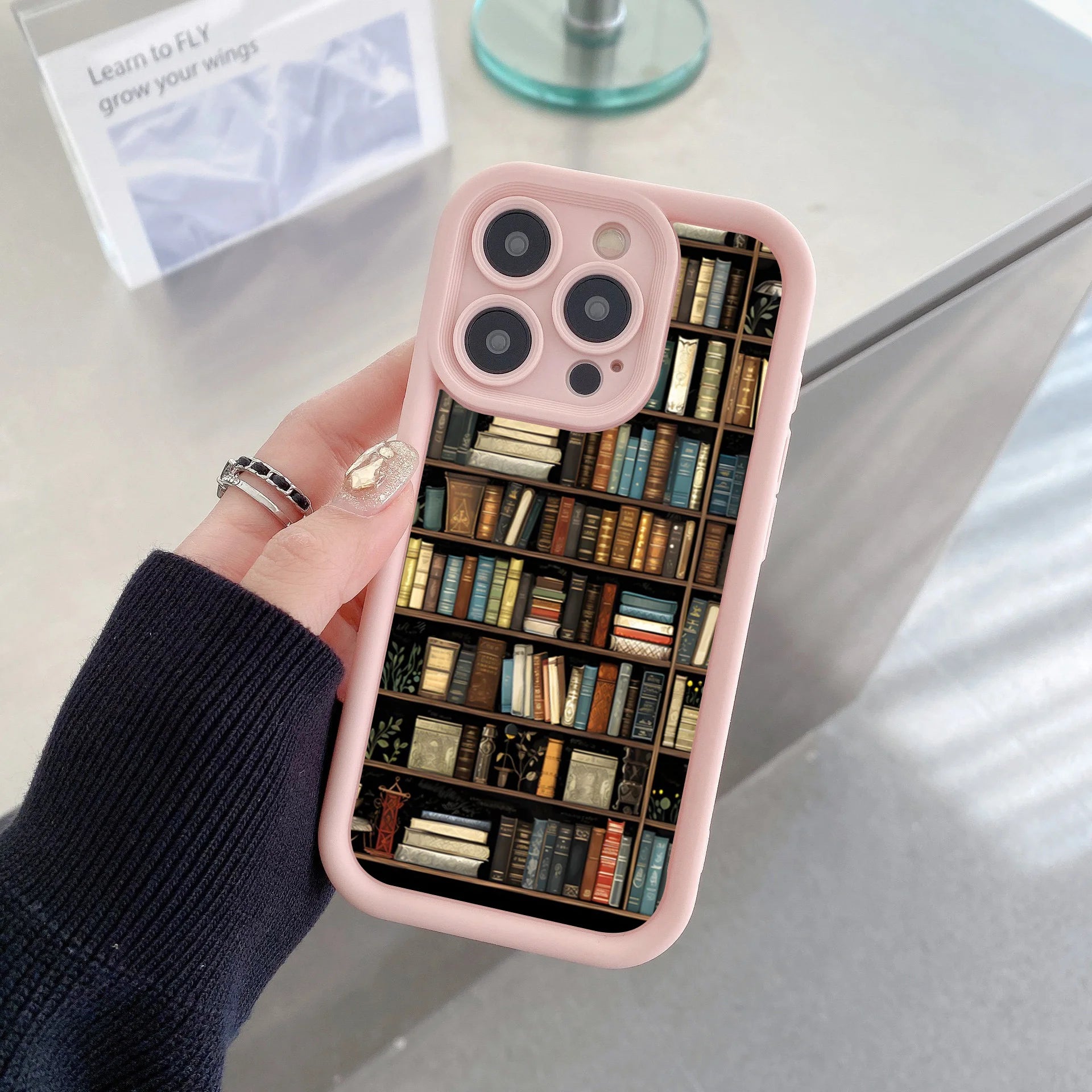 Book Shelf Creative Pattern Phone Case