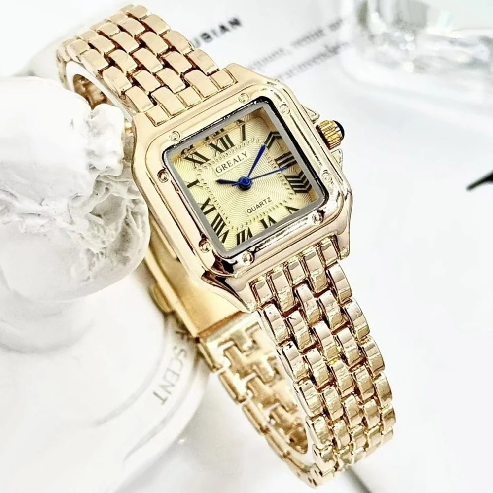 GREALY Women's Square Quartz Watch