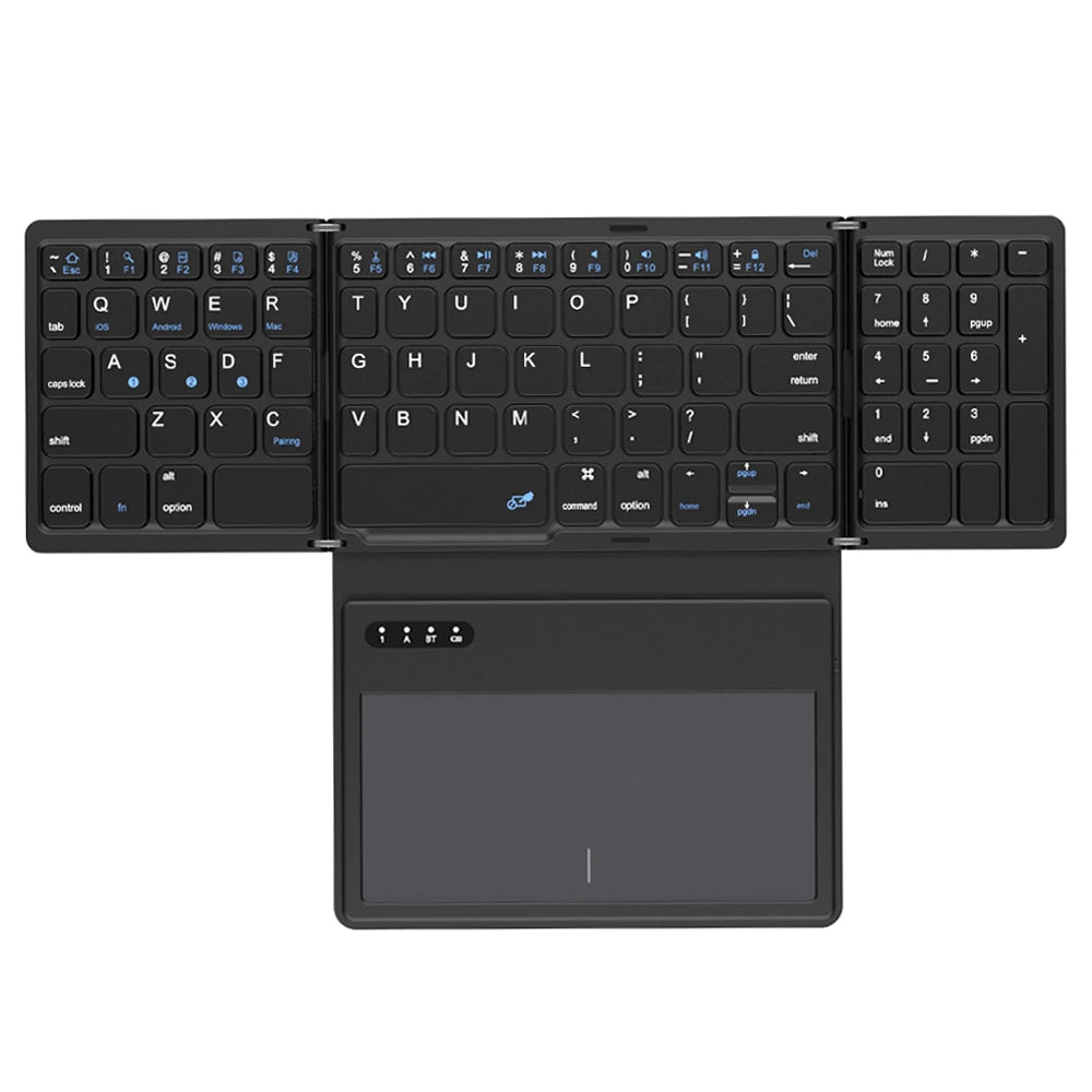 B.O.W Foldable Bluetooth Keyboard with Touchpad