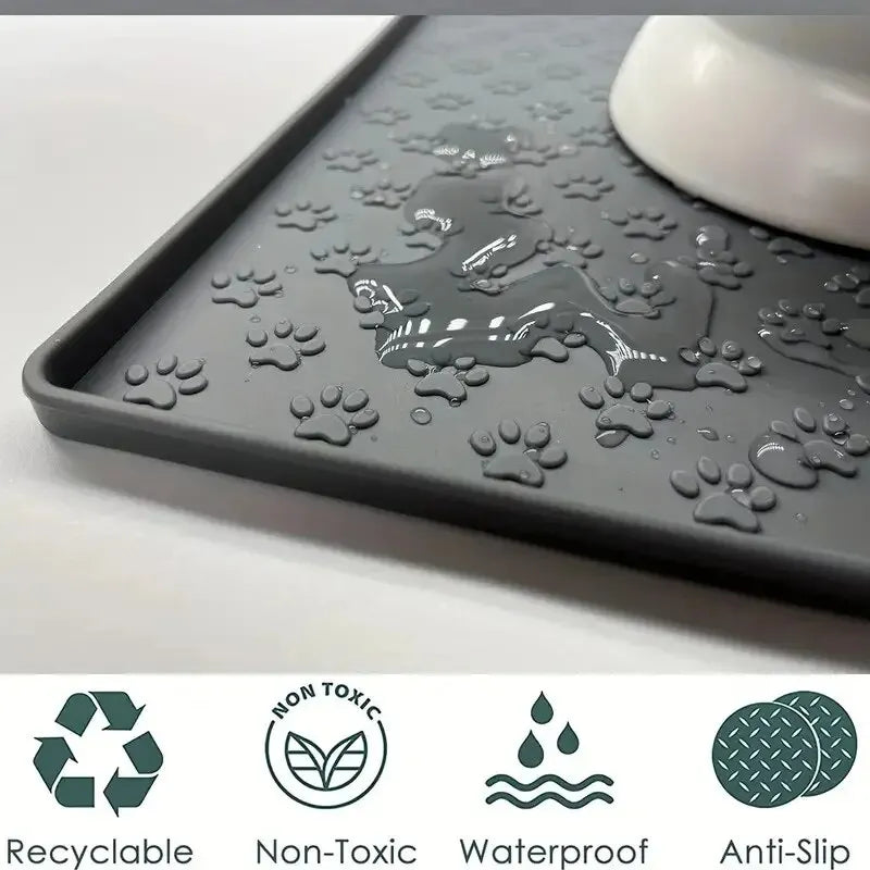 Silicone Pet Feeding Mat – Non-Slip, Waterproof, Easy-Clean