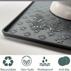 Silicone Pet Feeding Mat – Non-Slip, Waterproof, Easy-Clean