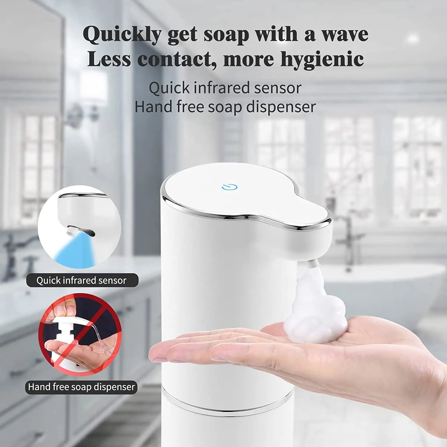 HAOYUNMA Automatic Touchless Foam Soap Dispenser