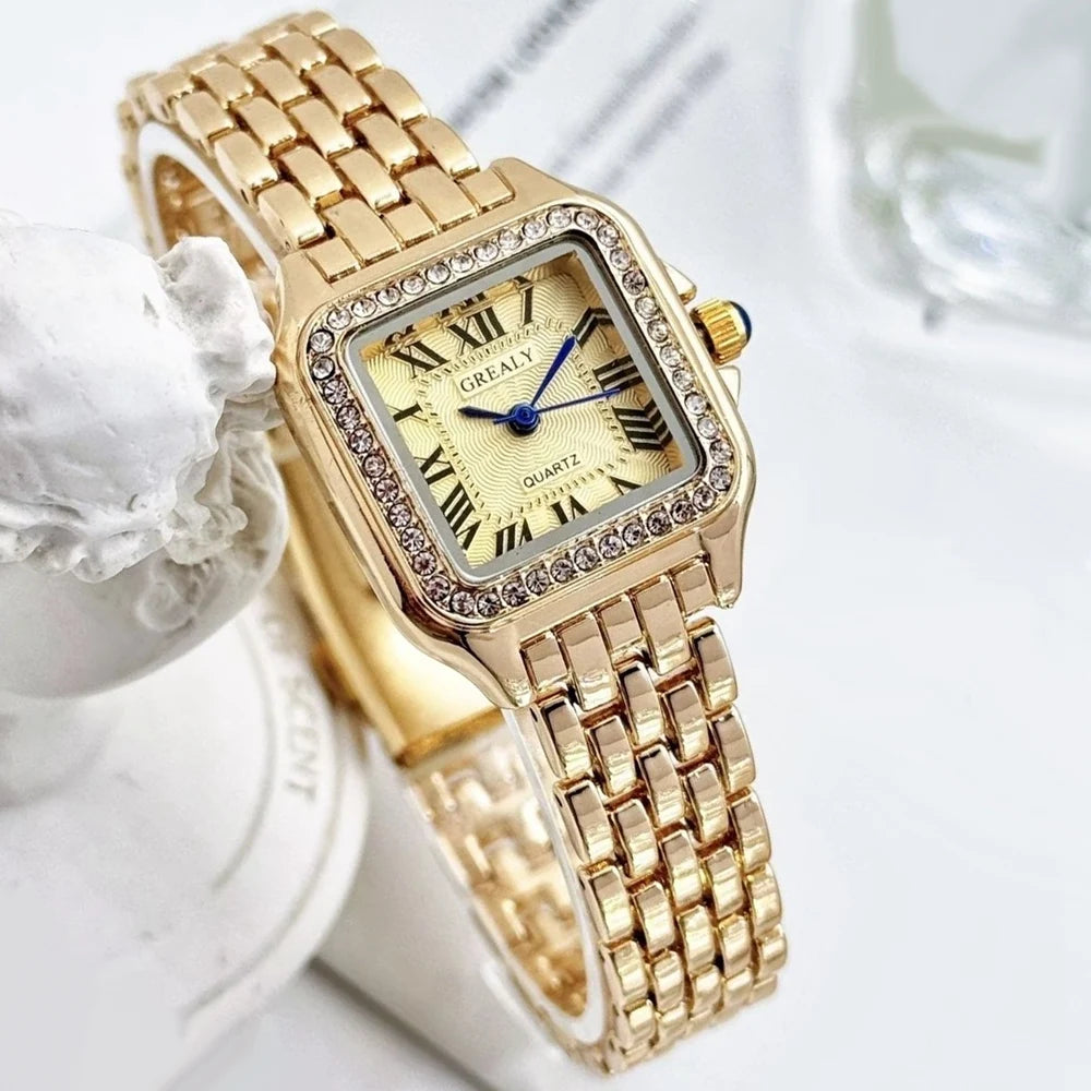 GREALY Women's Square Quartz Watch