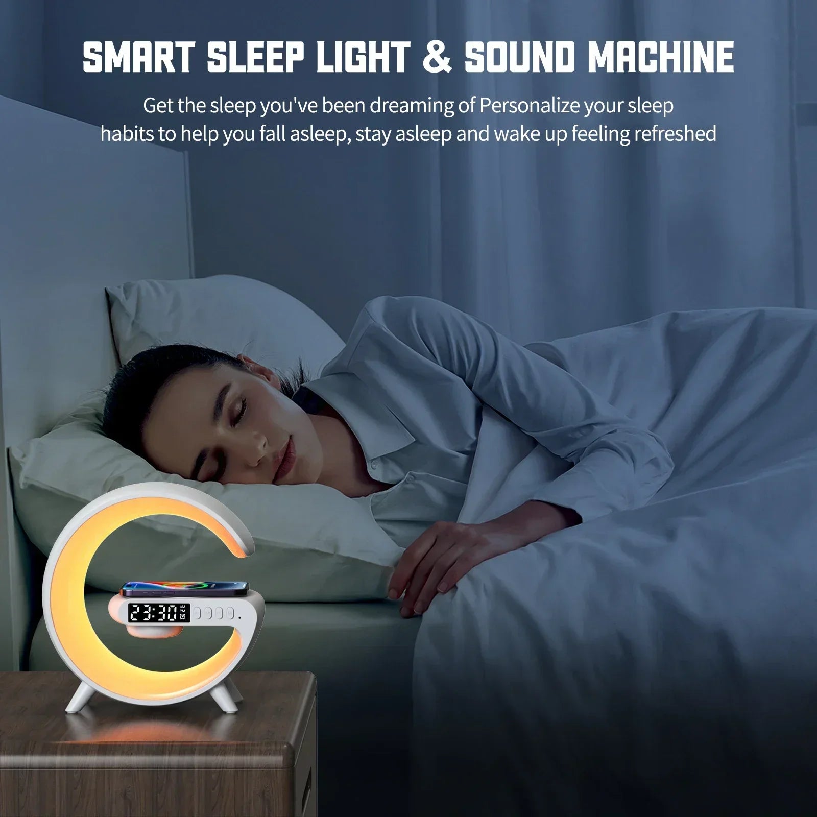 Mini All-in-One Wireless Charger – Light, Sound &amp; Power in One Touch