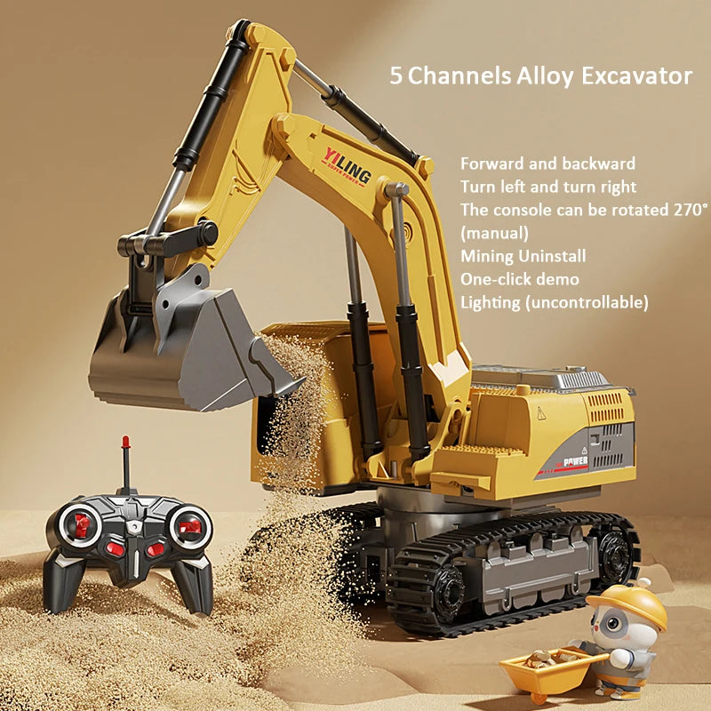 Alloy Remote Control Excavator Toy Car