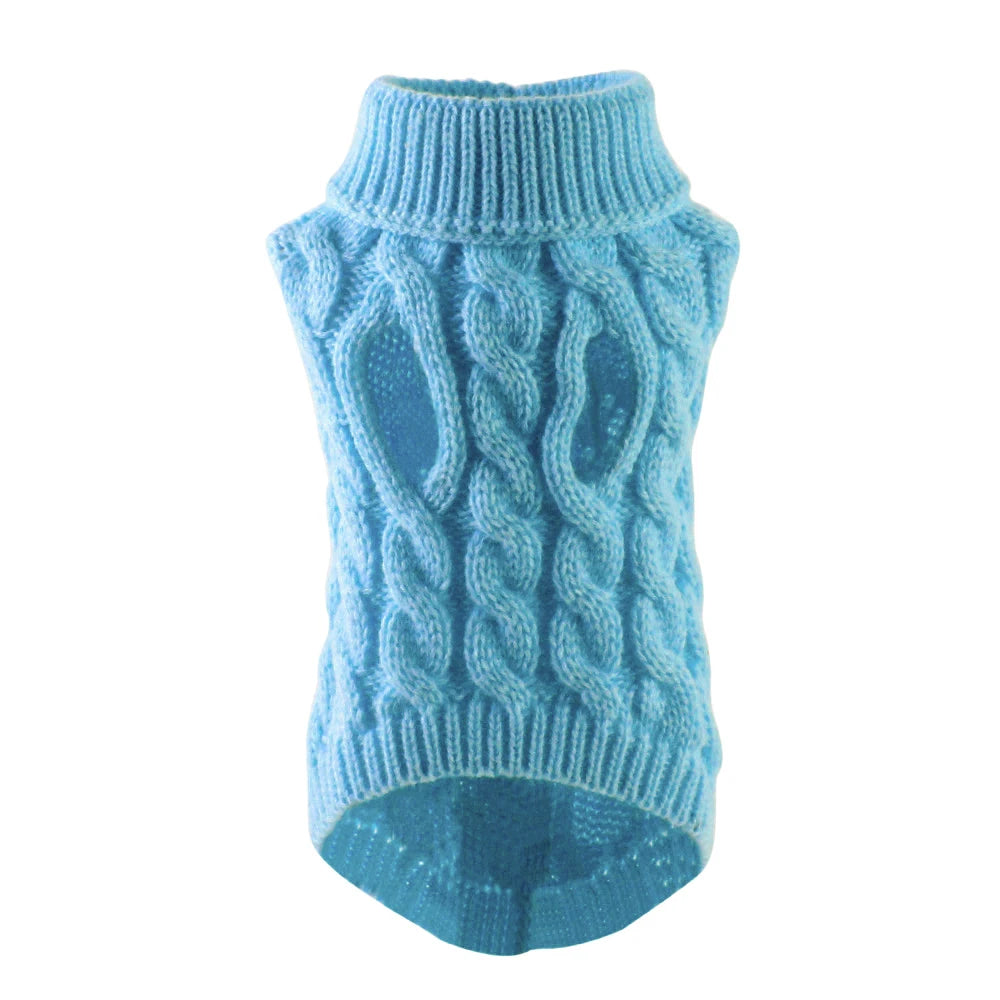 Winter Warm Turtleneck Dog Sweater