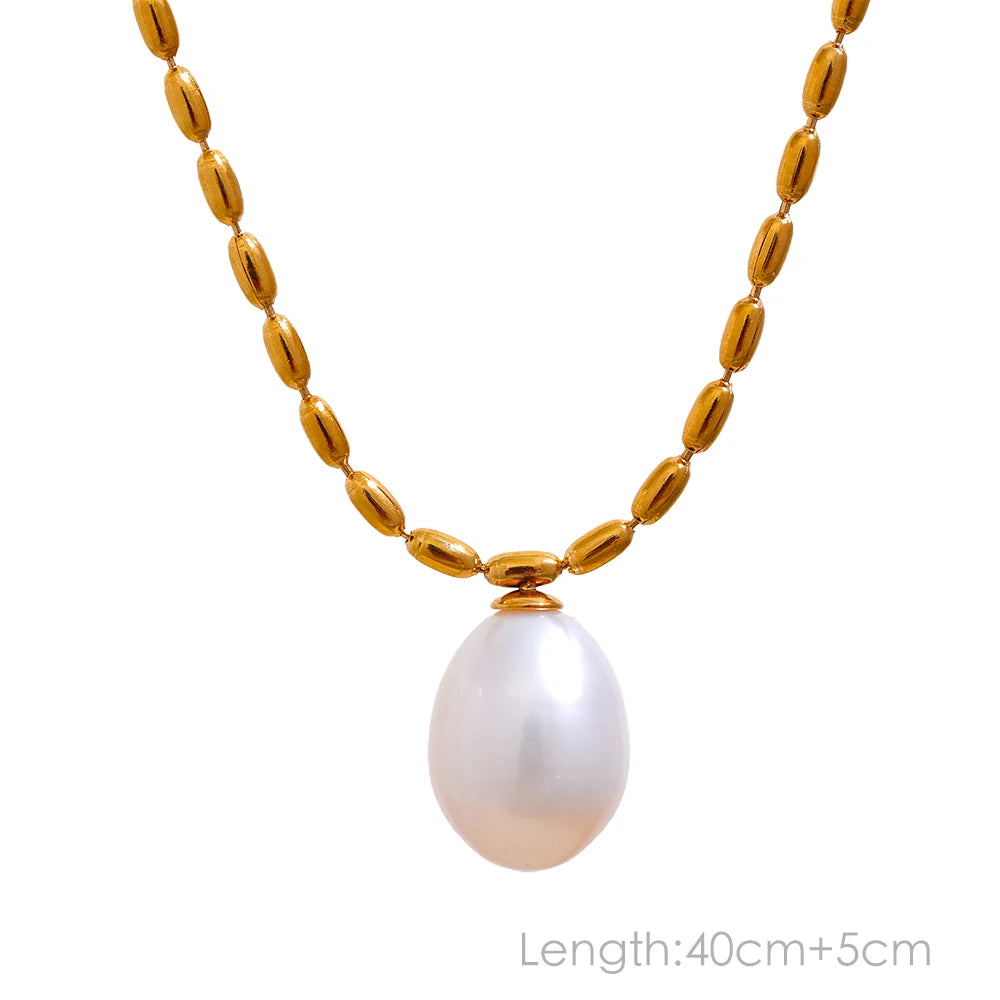 Trendy Freshwater Pearl Pendant Necklace