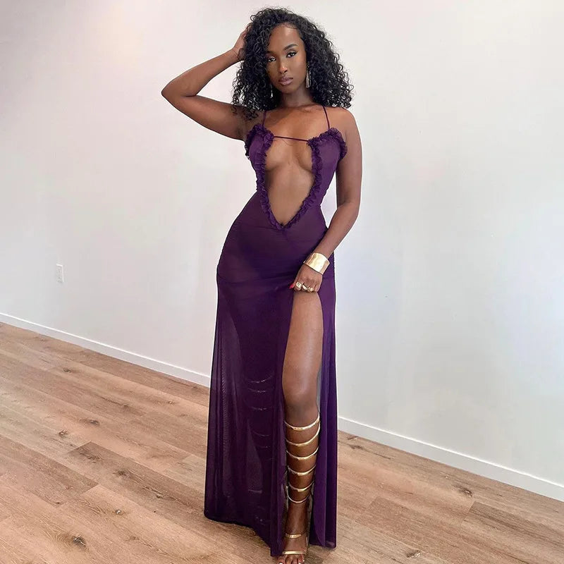 Cutenova Luxury Asymmetrical Gown – Where Grace Meets Edge