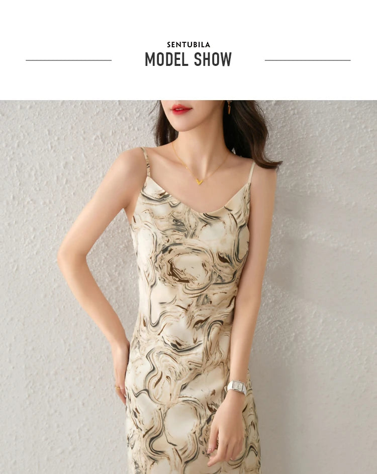 Sentubila Midi Backless Dress