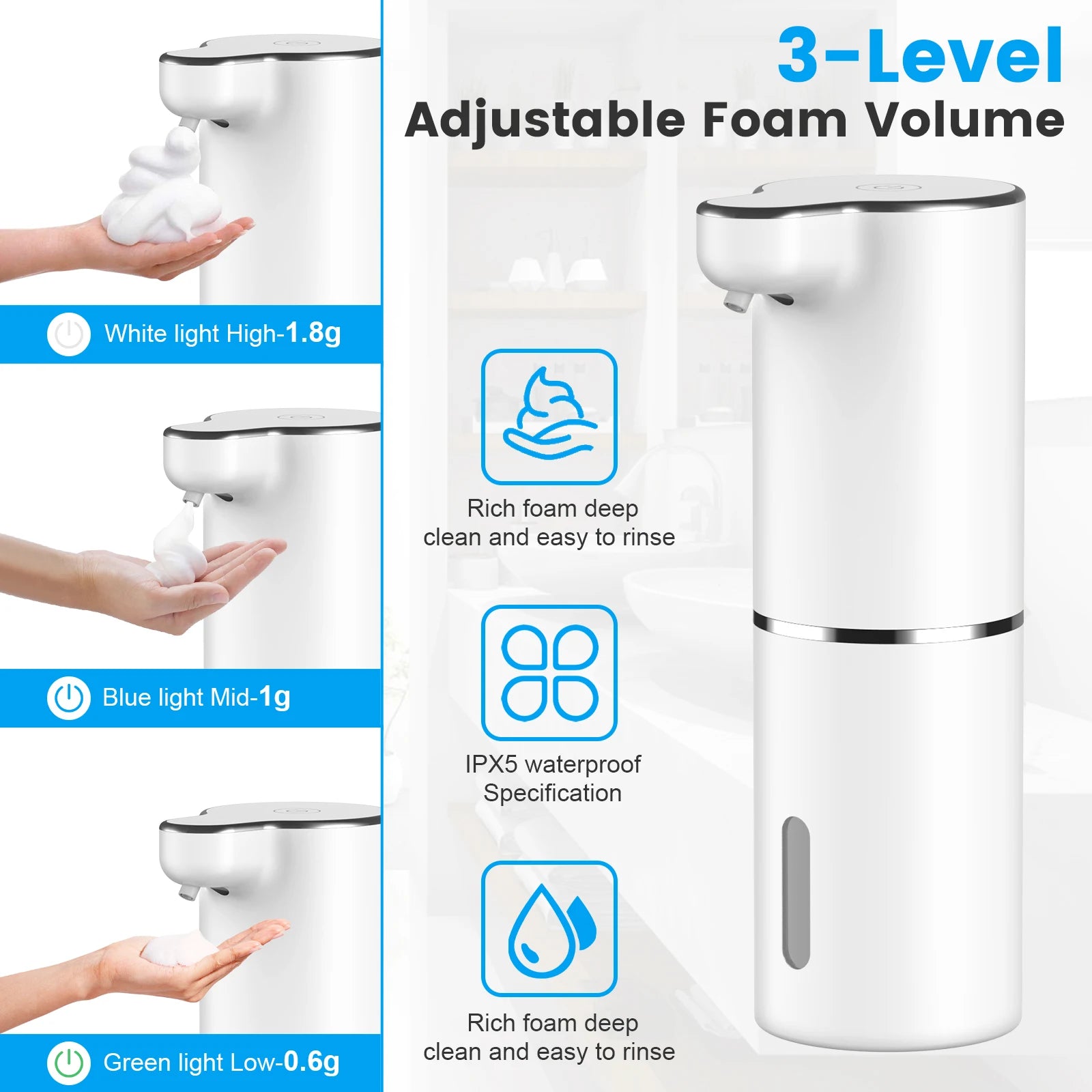 HAOYUNMA Automatic Touchless Foam Soap Dispenser